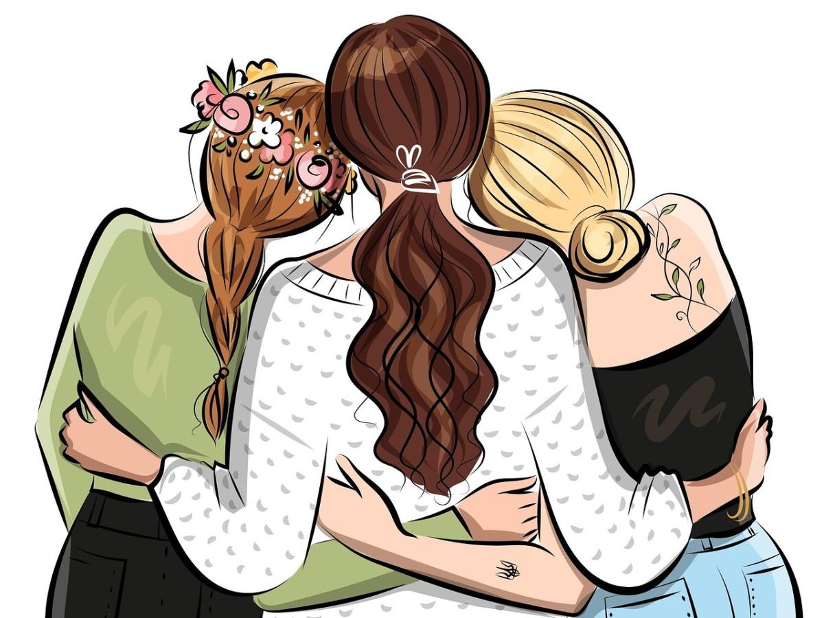 women, friends, support, ukraine, besties, drawing, art, feminine, hug, women, women, women, women, women, friends, friends, support, hug